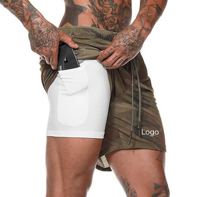 Men Fitness Exercise Clothing Workout Shorts
