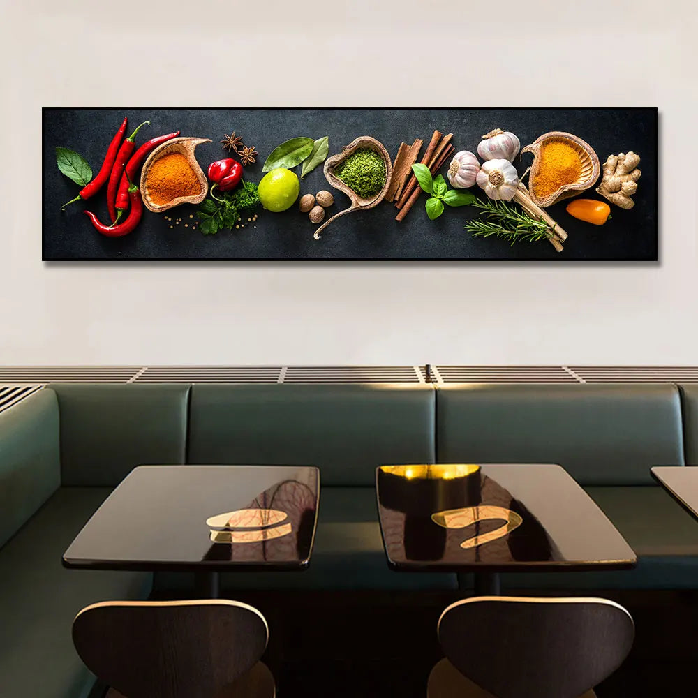 Grains Spices Peppers Food Canvas Art Painting Kitchen Decoration Poster Prints